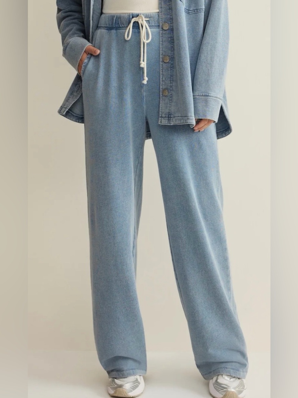 Z Supply Hunter Knit Denim Pant - Picture 3 of 6